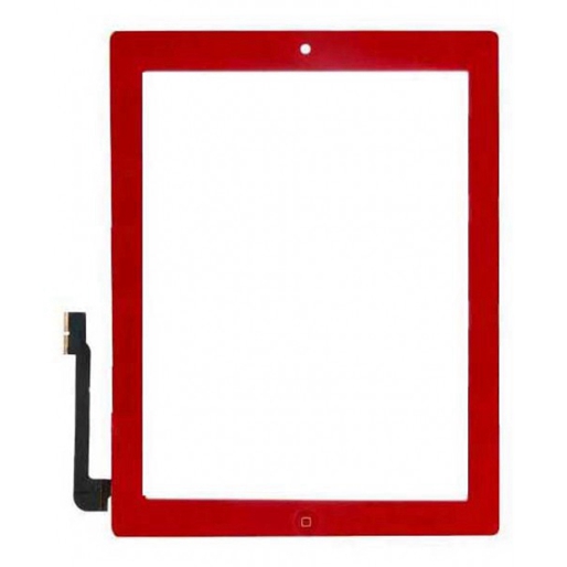 Tactil&Home Boton para iPad 3 iPad 4 rojo