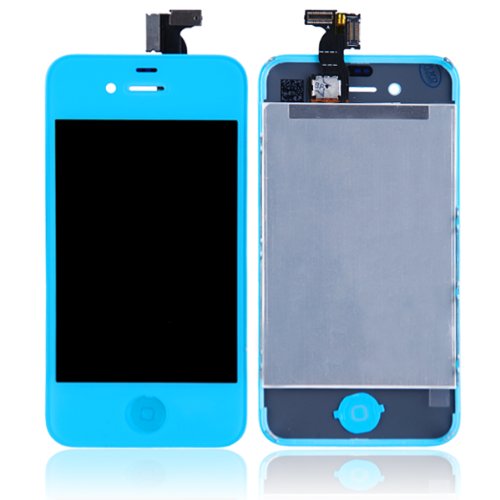 Lcd Pantalla Iphone 4G Lcd Pantalla Original LCD + Copia Touch  Azul oscuro