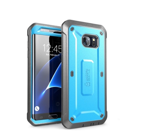 Galaxy S7 Edge Case SUPCASE Full-body Holster Case WITHOUT Built-in Screen Protector for Samsung Galaxy Edge blue - MOVIL