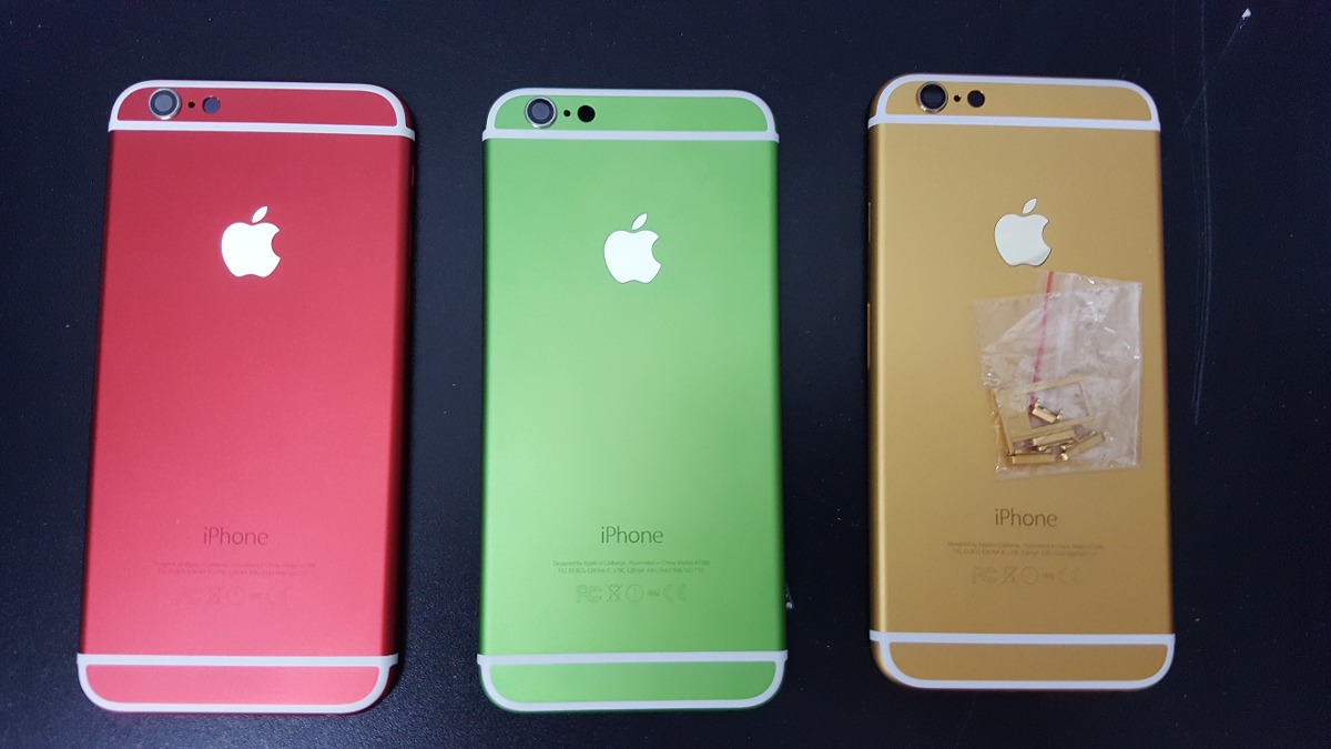 Carcasa Tapa Trasera Iphone 6 De Colores + Botones + Kit